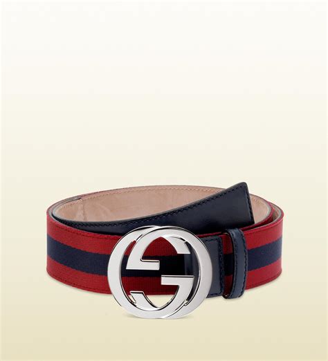 gucci belt dark blue red|gucci belt interlocking g buckle.